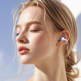 Écouteurs de Traduction IPX5 doux et confortable souple sans déformation Effets sonores améliorés  Aucune fuite sonore violet