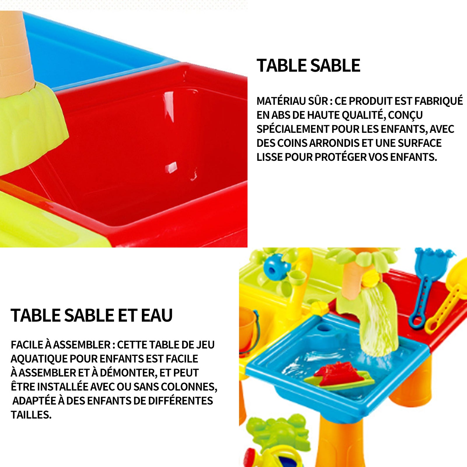 Table de jeu sable et eau avec accessoires et parasol SUN and SPORT | King Jouet Belgique - Bacs Table de jeu sable et eau avec accessoires et parasol SUN and SPORT | King Jouet Belgique - Bacs