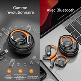 Casque conduction osseuse 5.3 Bluetoot résistant au bruit du Qualité sonore de niveau HIFI Affichage numérique de puissance à LED