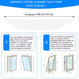 Kit Calfeutrage Climatiseur 4 m x 37cm Polyester épaissi Scellage étanche haute performance Adaptable à différents types de fenêtres