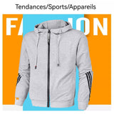 Track suits for men set ensemble de sweat-shirt à capuche gris et pantalon décontracté sweat a capuche homme convient à la course