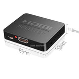 Ordinateur portable TV HD mini répartiteur HDMI un point deux 1 en 2 sorties commutateur HDMI répartiteur vidéo HD 4K