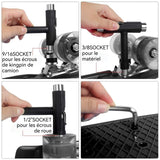Skateboard enfant kit de protections 6 pièces avec outils super résistant absorbe les chocs et résiste à la pression sécuritaire