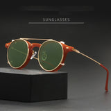 Mode grand visage plaine lunettes de soleil polarisées ensemble miroir tendance parasol photographie de rue lunettes de soleil