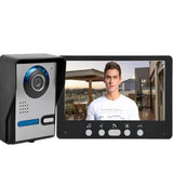 Wired visual intercom doorbell 7 inch visual door phone digital intercom HD monitor infrared night vision camera doorbell