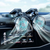 Ventilateur de voiture  Réglage à deux vitesses   Tête pivotante à 360 Rotation et pliage   Ventilateur électrique pour voiture