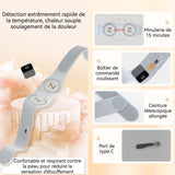 Ceinture de massage à impulsions rechargeable masseur dos chauffant EMS masseur 7 modes chauffage rapide massage et relaxation