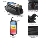 Sacoche velo 1,5L 22 x10x11,5cm écran tactile sensible en prise casque réservée convient aux téléphones portables de 7 pouces