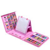 rayons de couleur 208 couleurs 40,5 x 31 x 5,2 cm coffret cadeau de pinceaux pour enfants ensemble de stylos aquarelle art set