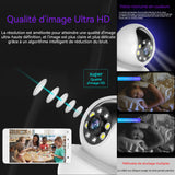 Camera surveillance wifi intérieure 1080P IPX66 5G double bande 50m vision nocturne IR audio bidirectionnel caméra de surveillance