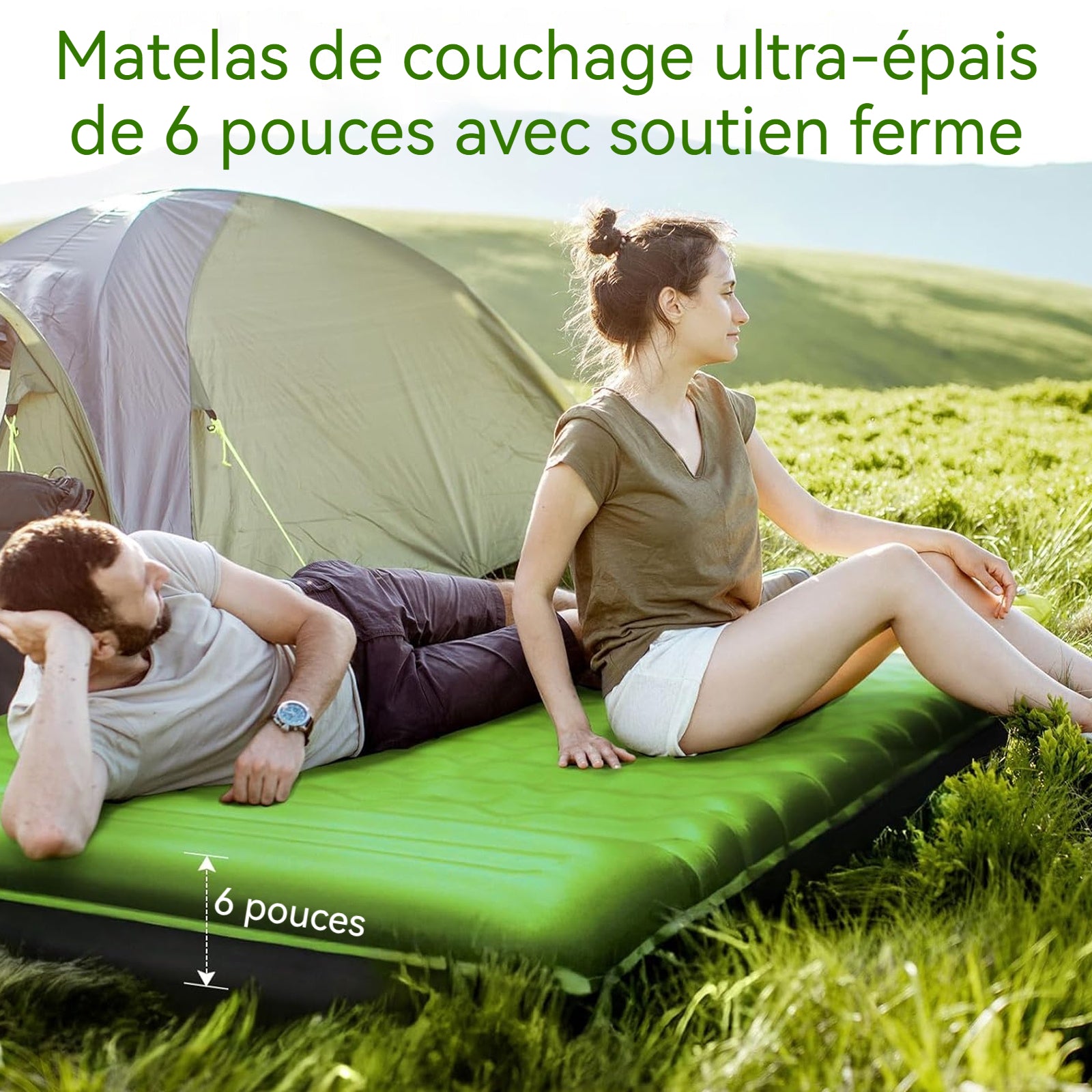 Matelas de Camping Mousse Auto-Gonflant Wild Land Matelas de Camping Mousse Auto-Gonflant Wild Land