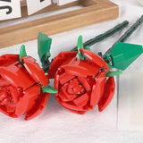 Blocs de construction Bouquet de fleurs artificielles à construire Bouquet de roses unique Activité de bricolage pour adultes