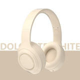 Casque Bluetooth blanc léger Casque stéréo bilatéral Bluetooth Music Active Noise Cancelling Power Long Lasting Range Headset