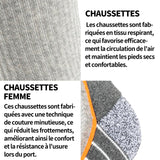 haussettes 43-46 sport coton coussin chaussettes courtes unisexe chaussettes pour running respirant convient pour travail loisirs