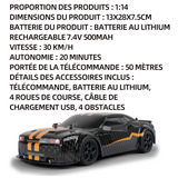 Voiture télécommandée 2.4GHz 4WD RC voiture l'échelle réaliste voiture de course à dérive 30kmh jouet automobile modèle de dérive