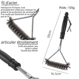 Brosse métallique en acier inoxydable de nettoyage du barbecue brosse de nettoyage des grilles barbecue de nettoyage brosse