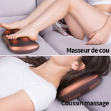 Masseur cervical avec 4 balles de massage et 3 modes de massage pour masser et détendre le cou pour la maison voiture et bureau