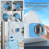Nettoyeur de vitres magnétique double face 8 niveaux de réglage de l'aimant lave-vitre electrique pour double vitrage de 20 à 50mm