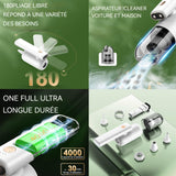 Souffleur air comprimé  70W 4000mah Aspirateur et souffleur sans fil multifonctions La poignée peut être tournée à 180° type-c