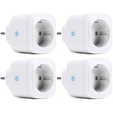 Prise intelligente 4 pcs 60 Hz fréquence nominale prise intelligente Wifi prise connectée Wifi compatible détection télécommande