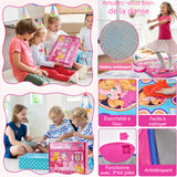 Tapis de danse 90x90cm pour fille 3-12 ans Tapis de danse musical pour filles à 7 modes danse cadeaux pour filles tapis de danse