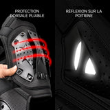 Gilet moto veste armure moto blouson motard gilet protection équipement de moto protection de poitrine et de dos gilet cycliste