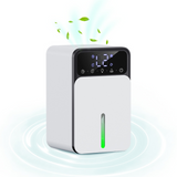 Déshumidificateur d air électrique 1200ml LCD 3 niveaux ajuster et 3 modes déshumidification d'air avec minuterie et 7 couleurs