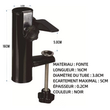 Support de parasol maximale la taille 5cm support parasol clip parasol universelle de parasol de terrasse pour parasol plage pêche