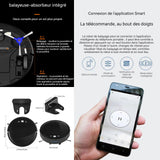 Robot aspirateur 3 en 1 forte puissance d'aspiration 3000Pa utilisation humide/sèche Nettoyage de 120 mètres carrés à la fois