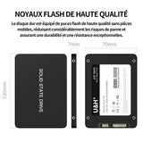 SSD 512GB vitesse de lecture jusqu'à 500MB/s SSD interne compatible avec ordinateur bureau pour les gamers et professionnels SSD