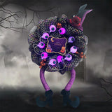 Guirlande d'Halloween  38*60cm Décoration de fête d'horreur  Suspension de porte jambes de sorcière Suspension de porte Halloween