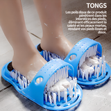 Tongs massage des pieds dans la salle de bain chaussons de massage acupressure des pieds nettoyant pied nettoyant pied de douche
