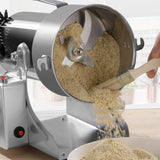 Moulin à grains 14*14*31cm  Interrupteur à minuterie  Résistant à la corrosion Tout acier épaissi  Machine à moudre les grains