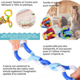 tangle 10PCS multicolore twister fidget toy twister anti-stress twisty toy pour adulte et enfant main tangle toy tangle fidget