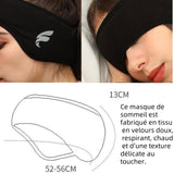 Masque de nuit 2 en 1 cache-yeux et cache-oreilles anti bruit bandeau dormir et cache oreille masques sommeil à réduction bruit