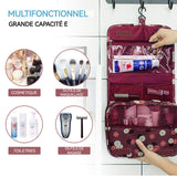 Trousse de toilette grande 42x24cm toilette pliable et suspendue portable convient pour le travail/la plage/les voyages/vacances