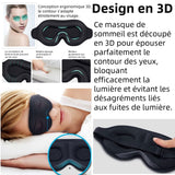 Masque de nuit 3D 2PCS réglable doux et confortables 3D masque pour les yeux doux masques de sommeil 3D cache yeux pour voyages