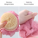 Brosse de bain 36cm longue dense brosse douce deux mode double expérience conception avec trou de suspension accessoires de bain