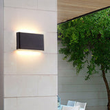 Applique LED d'extérieur étanche pour patio allée ultra-mince chambre à coucher applique murale à double tête luminaire de patio