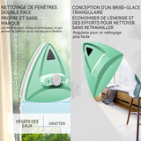 Nettoyeur de vitres magnétique double face 5 niveaux de réglage de l'aimant lave-vitre electrique pour double vitrage de 5 à 30 mm