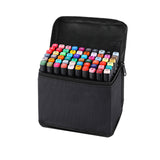 Marqueur 80 couleurs 17 x 13 x 17 cm stylo double pointe encre supplémentaire large gamme d'utilisations trousse à stylos incluse