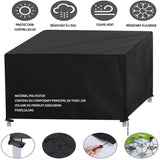 Housse salon de jardin 308x138x98 cm 420 D housse pour meubles de jardin housses pour mobilier de jardinImperméable anti-UV noir