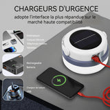 Ampoule 20W 6600mA lampe de camping solaire à LED avec 3 modes d'éclairage et crochet portatif lampe de camping super lumineuse