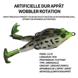 Leurres de pêche 13.7g 9cm leurre à double crochet grenouilles grenouille de pêche grenouille douce appât souple de grenouille