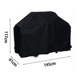 Housse BBQ  Imperméable 145*61*117 cm Tissu Oxford Extérieur Housse  anti-poussière Tissu Protection solaire Housse de four Tissu