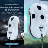 Robot laveur de vitre automatique 2800pa 30ml 295x145x90mm avec télécommande navigation intelligente robot nettoyeur de vitres