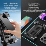Support telephone moto 15x9,5cm 360 degrés rotation 18-28mm guidon diamètre porte telephone velo portable pour vélo électrique