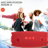 Enceinte 200x95x95mm 300mAh enceinte bluetooth sans fil double haut-parleur caisson de basses haut-parleur d'extérieur rouge
