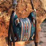 Sac pour femme en toile de lin et coton droit tissé rétro européen et américain pour ordinateur portable sac de grande capacité