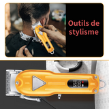 Tondeuse cheveux 10W USB 0.8-2mm 2500mAh tout en métal tondeuse à cheveux intelligente LCD affichage numérique tondeuse à cheveux